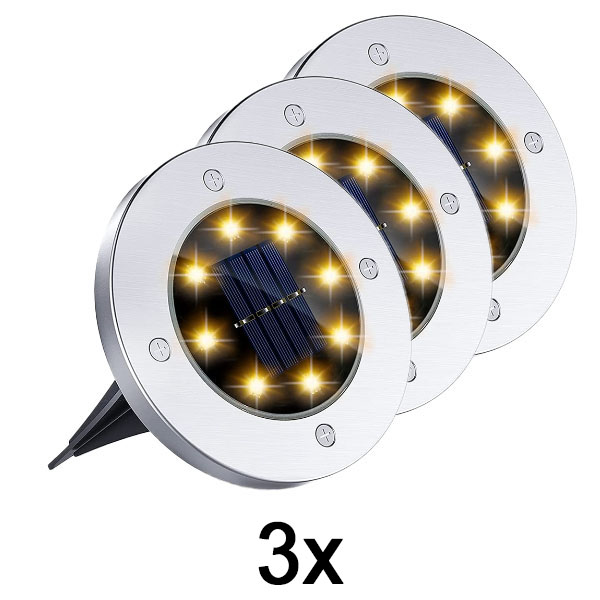 1x Zonnevloerlampen voor buitengebruik (3 stuks) | LUMIGARD