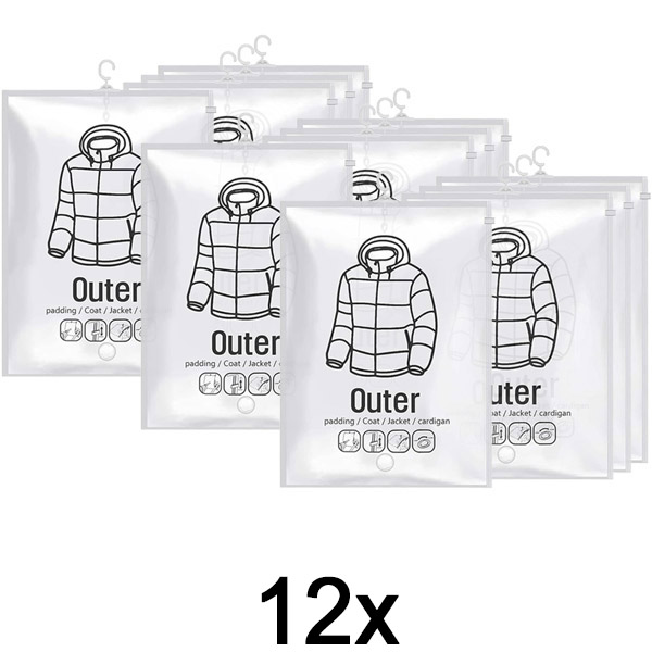 3x Hangende vacuüm opbergzakken – (4 stuks) | VACUHANG