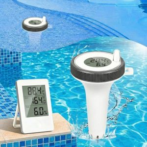Draadloze Zwembadthermometer - 60 m Bereik, IP67, Binnendisplay | POOLMETER